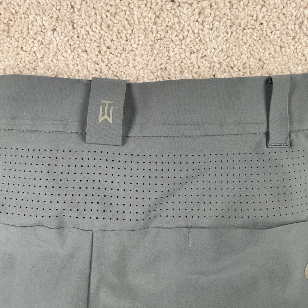 Nike Tiger Woods Collection Mens Grey Performance Golf Pants 36x32 Stretch